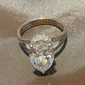 Faux Glamour Diamond Ring Size 8/9